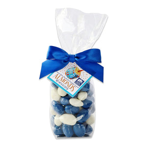 Long Grove Confectionary Creamy White, Blue, & Milk Chocolate Covered Almond 8oz
