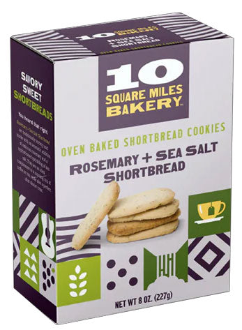 Rosemary + Sea Salt Shortbread -- Oven Baked Shorbread Cookies 8oz