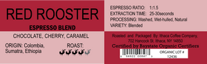 Red Rooster Espresso Blend, Organic - 12oz Bag