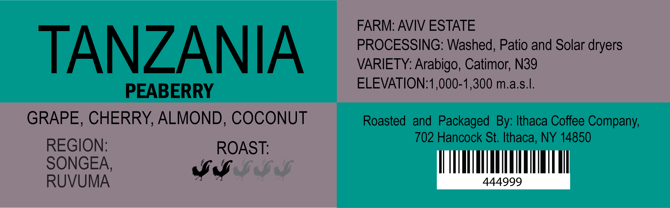 Tanzania Peaberry Aviv Estate