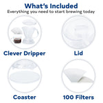 Load image into Gallery viewer, Clever Coffee Dripper and Filters, Large 18 oz (Clear)
