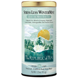 Republic of Tea Stress Less Winter Mint 36ct Tea Bags