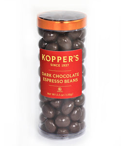 Kopper's Dark Chocolate Espresso Beans Tube 5.5 oz.