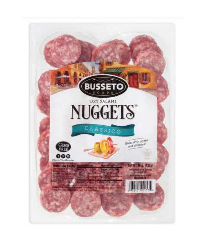 BUSSETO SLICED PEPPER ITALIAN DRY SALAMI 8 OZ.