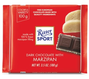 Ritter Sport Dark Chocolate with Marzipan 3.5 oz.