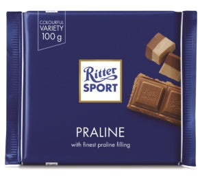 Ritter Sport Milk Chocolate with Praline Filling 3.5 oz.
