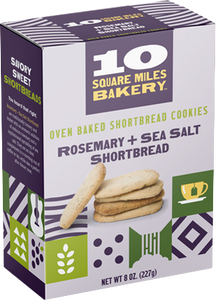 Rosemary + Sea Salt Shortbread -- Oven Baked Shorbread Cookies 8oz