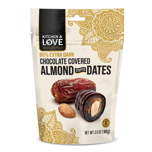 Kitchen & Love Chocolate Covered Almond Stuffed Dates 3.5oz