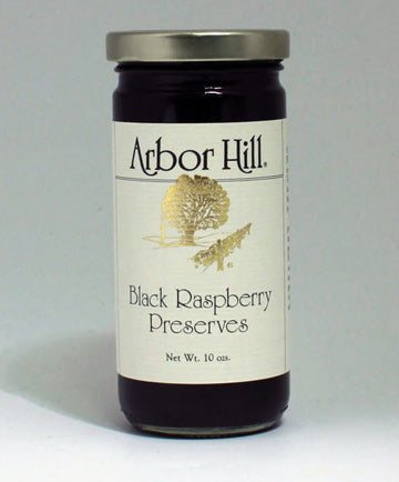 ARBOR HILL Black Raspberry Preserves 10oz Jar