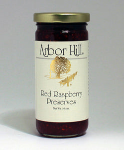 ARBOR HILL Red Raspberry Preserves 10oz Jar