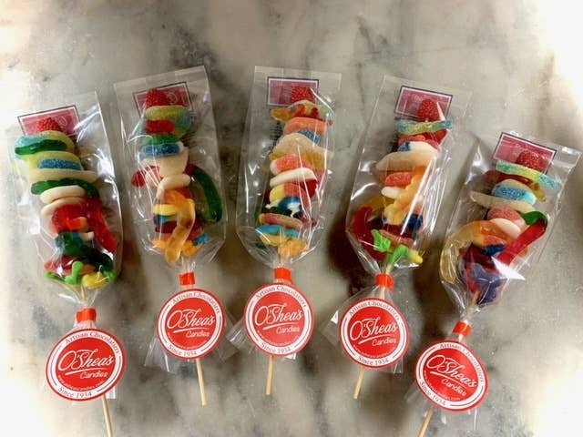 O'Shea's Candies Gummy Kabobs - 15 varieties on wood stick