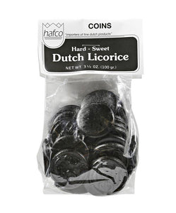 COINS DUTCH LICORICE HARD SWEET 3.5OZ