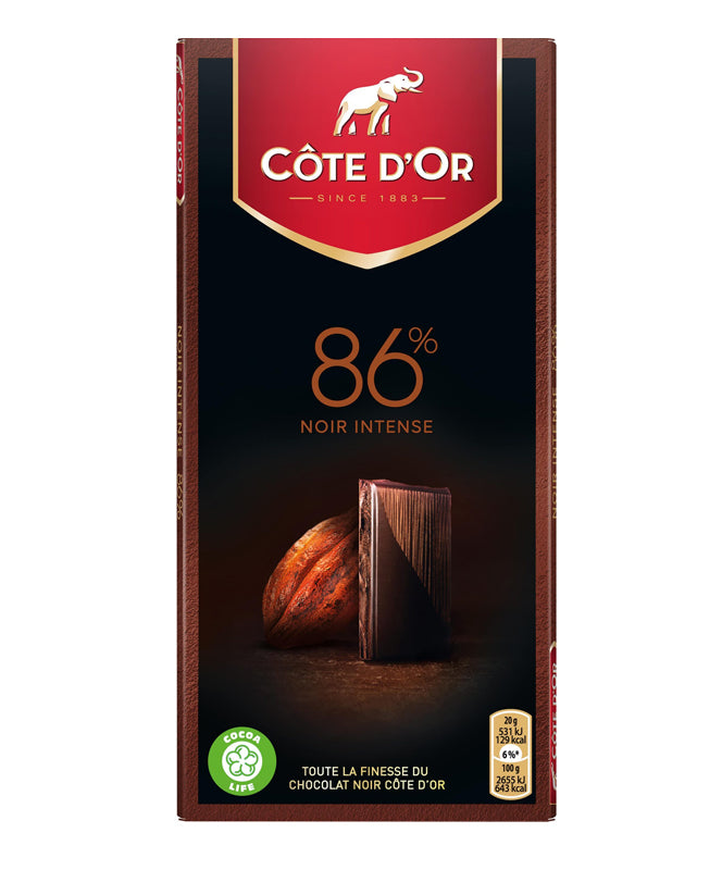 COTE D'OR Noir 86% Extra Intense 3.52oz