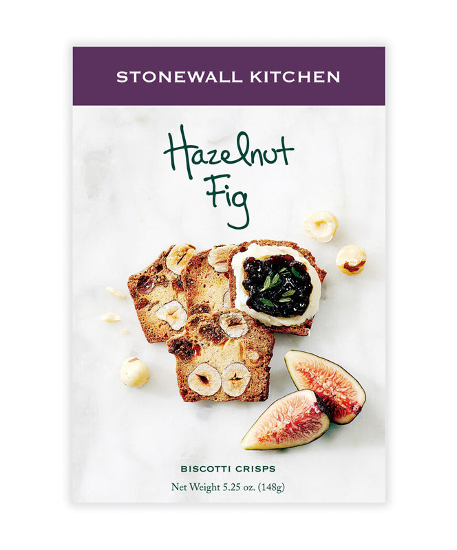 Stonewall Kitchen Hazelnut Fig Biscotti Crisps 5.25 oz