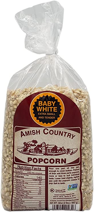 Amish Baby White Popcorn 32oz