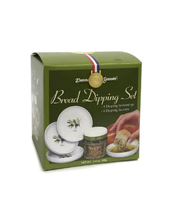 Xcell Bread Dipping Set of 4 saucers and 4 dips