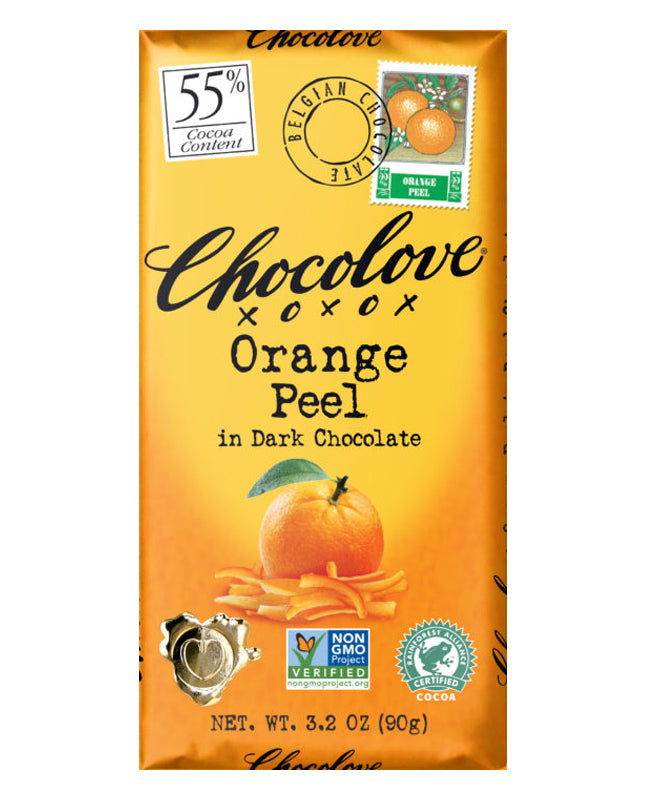 Chocolove Orange Peel in Dark Chocolate 3.2 oz