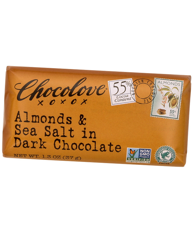 Chocolove Mini Almond & Sea Salt in Dark Chocolate 1.3 oz.