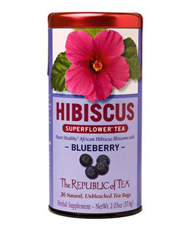 Republic of Tea Hibiscus Blueberry Tea Tin