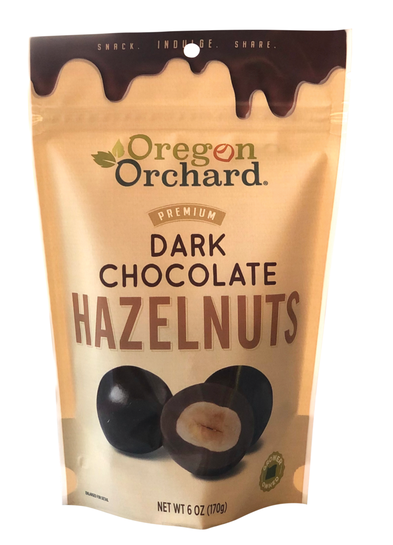 Oregon Orchard Hazelnut in Dark Chocolate 6oz