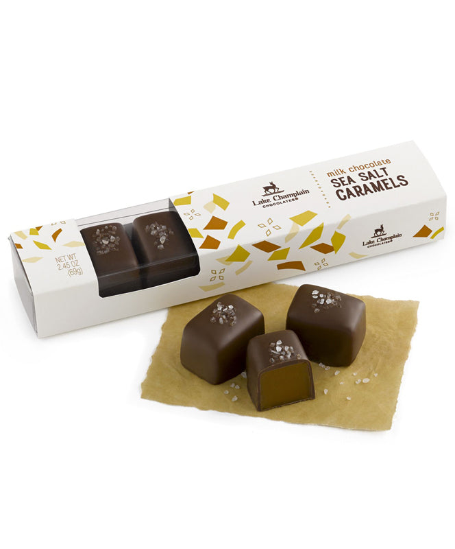 Lake Champlain Dark Chocolate Sea Salt Caramels 7pc