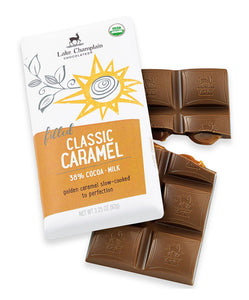 Lake Champlaing Caramel Filled Milk Chocolate Bar 3.25 oz.