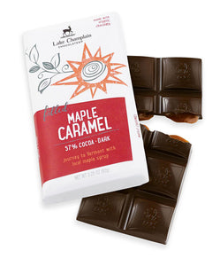 Lake Champlain Maple Caramel Dark Chocolate Bar 3.2 oz.