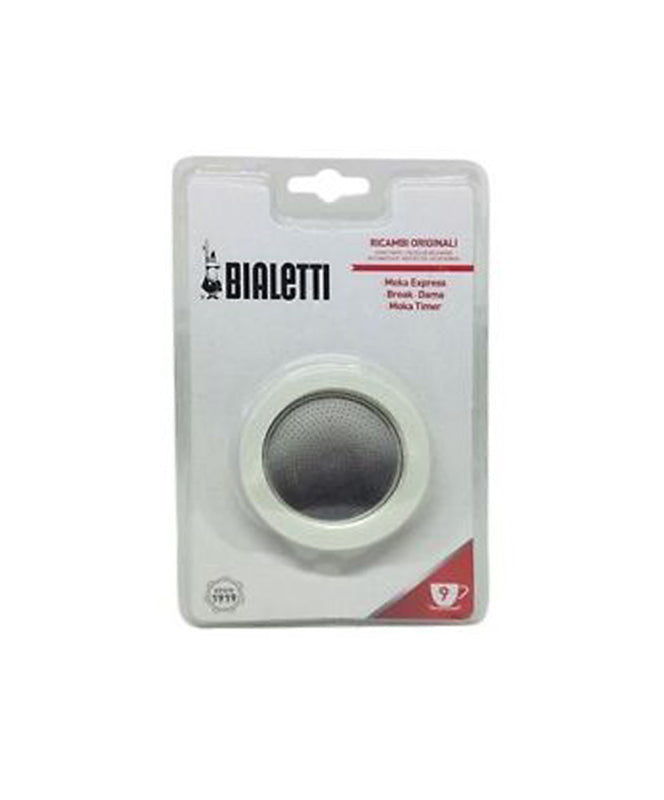 BIALETTI 9-Cup Gasket Filter Set