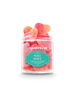 CANDY CLUB PEACH HEARTS 7oz