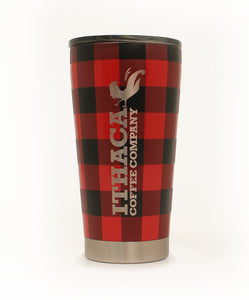 FIFTY/FIFTY Red Plaid Tumbler 16oz