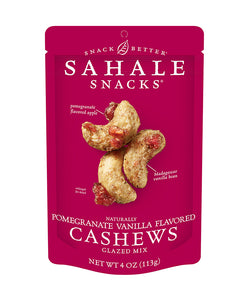 Sahale Snacks Pomegranate Vanilla Falvored Cashews Glazed Mix 4oz