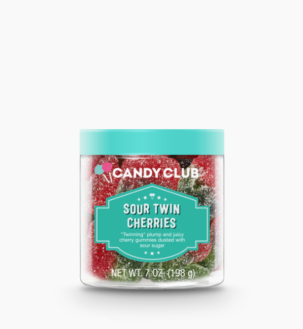 CANDY CLUB SOUR TWIN CHERRIES 7oz
