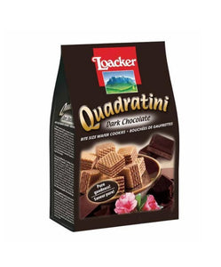 Quadratini Dark Chocolate Wafer Cookies