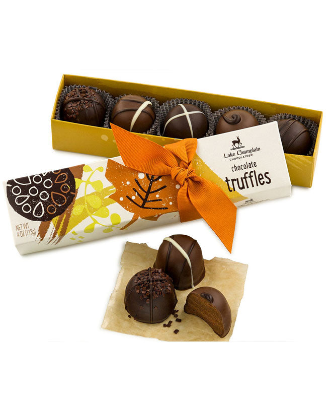 Lake Champlain Autumn Chocolate Truffles 5 piece Gift Box