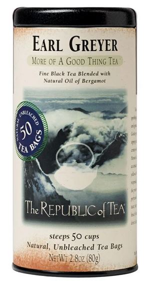 The Republic of Tea Earl Greyer Tin 50 Bags