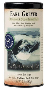 The Republic of Tea Earl Greyer Tin 50 Bags