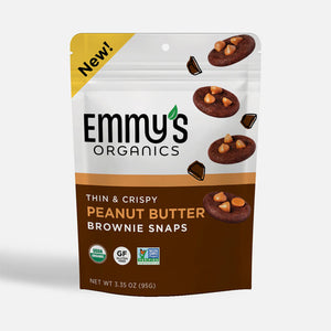 EMMYS ORGANIC PEANUT BUTTER BROWNIE SNAPS 3.35oz