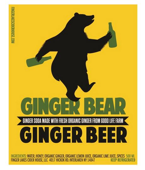 FINGER LAKES CIDER HOUSE Ginger Bear Soda 16.9oz