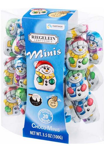 Riegelein Mini Solid Snowmen 3.5oz