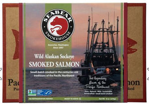 Seabear Wild Alaskan Sockeye Smoked Salmon 16oz