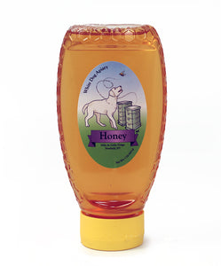 WHITE DOG APIARY Inverted 1LB Honey Jar